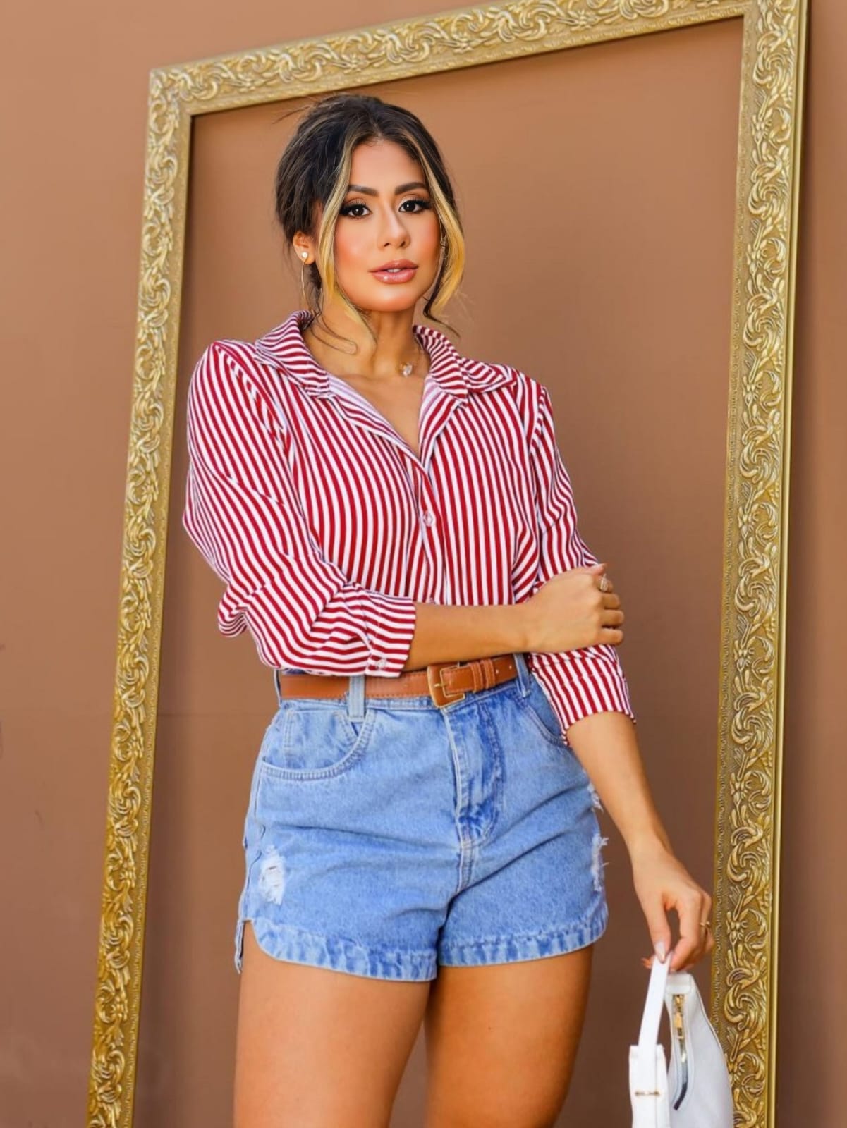 Camisa Aurora Listrada