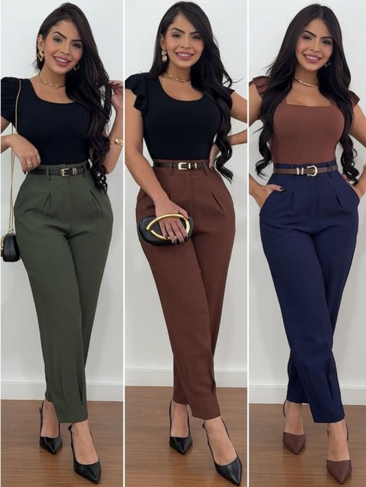 Calça Cenoura Alfaiataria - Várias Cores