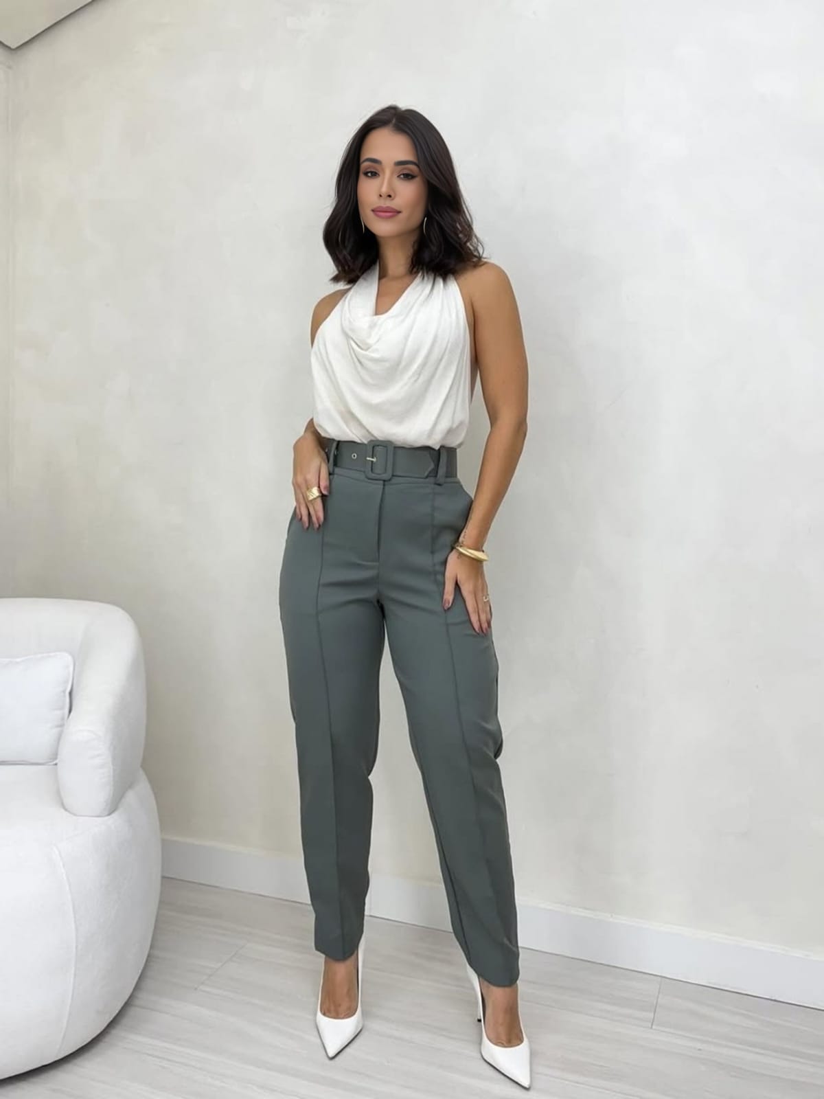 Calça Social Urban Chic Cinto