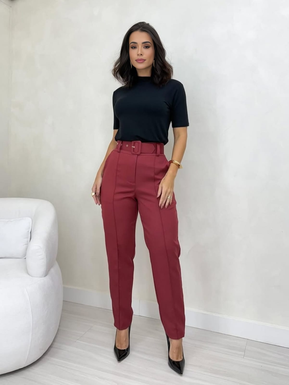Calça Social Urban Chic Cinto